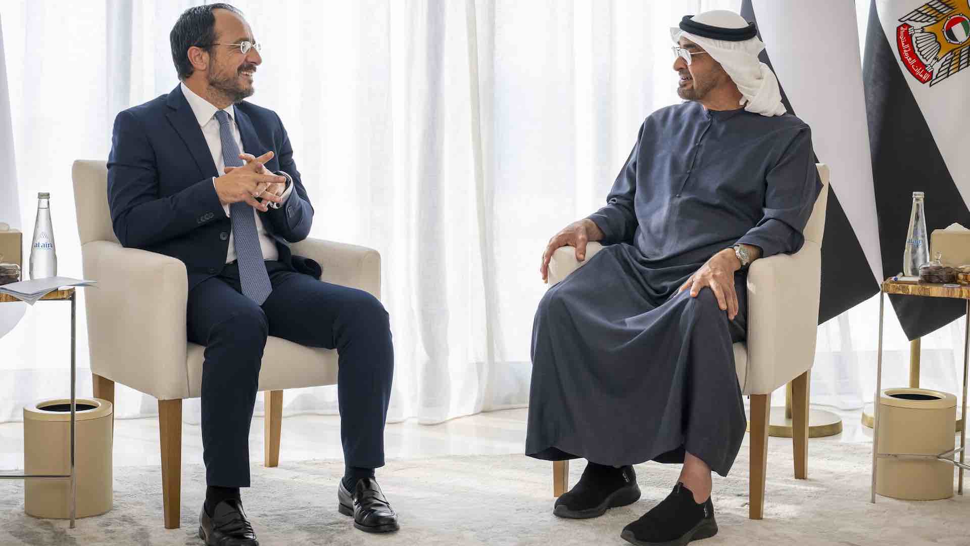 Strategic economic partnerships top agenda in UAE-Cyprus talks